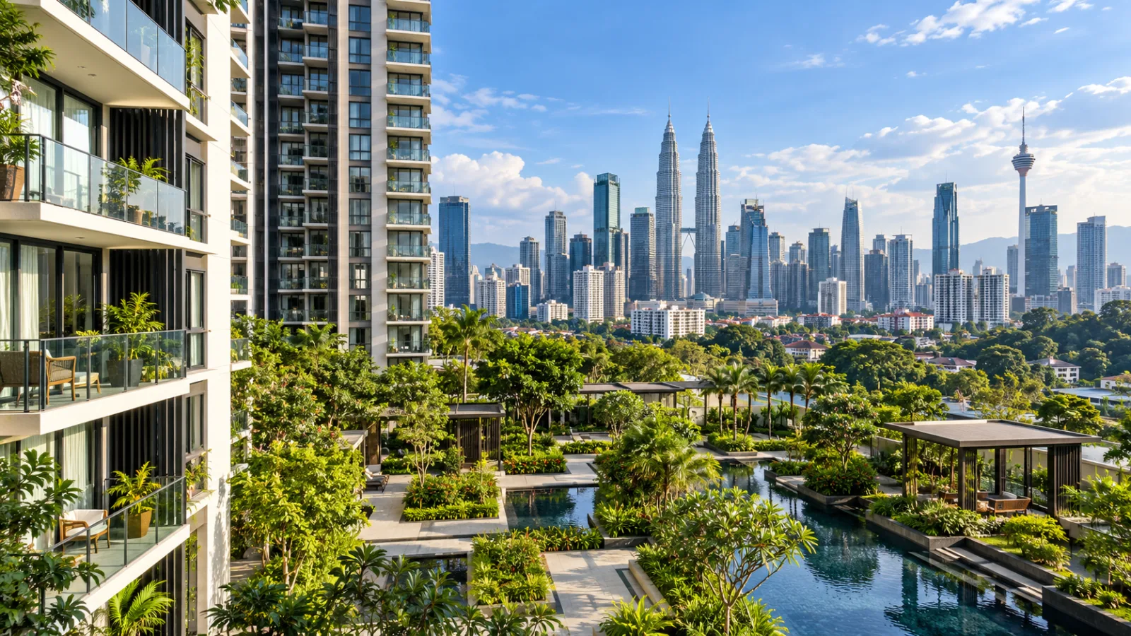 Ilustrasi AI: bangunan kediaman bandar Malaysia