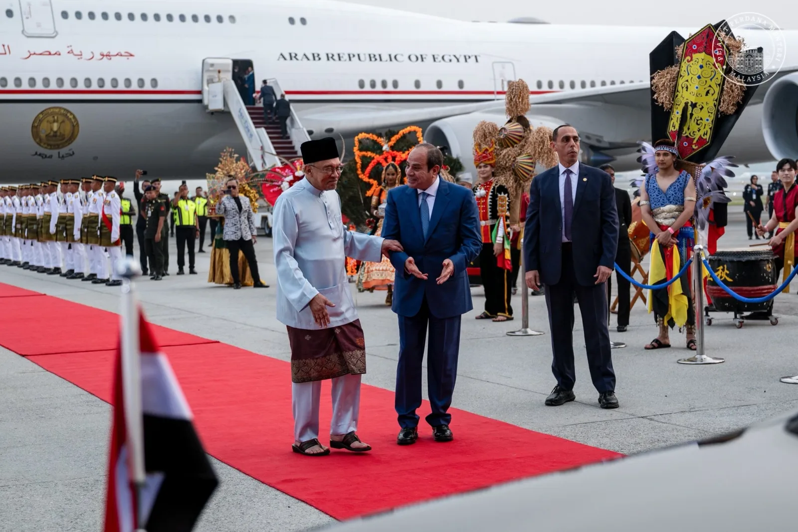 El-Sisi tiba di Malaysia, mesyuarat dua hala dengan Anwar pada Sabtu