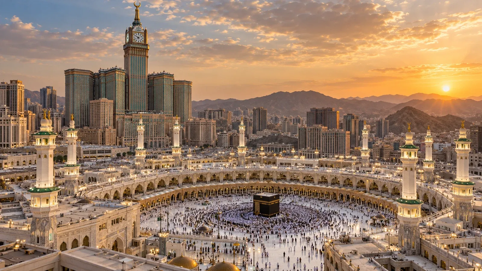 Ilustrasi AI: Gambaran Masjidil Haram dan suasana Makkah; bukan foto keadaan semasa.