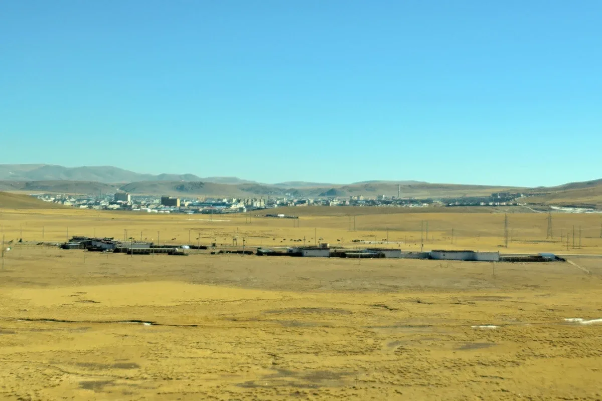 Foto arkib bandar Nagqu di Tibet pada 2017. Foto Baycrest/Wikimedia Commons
