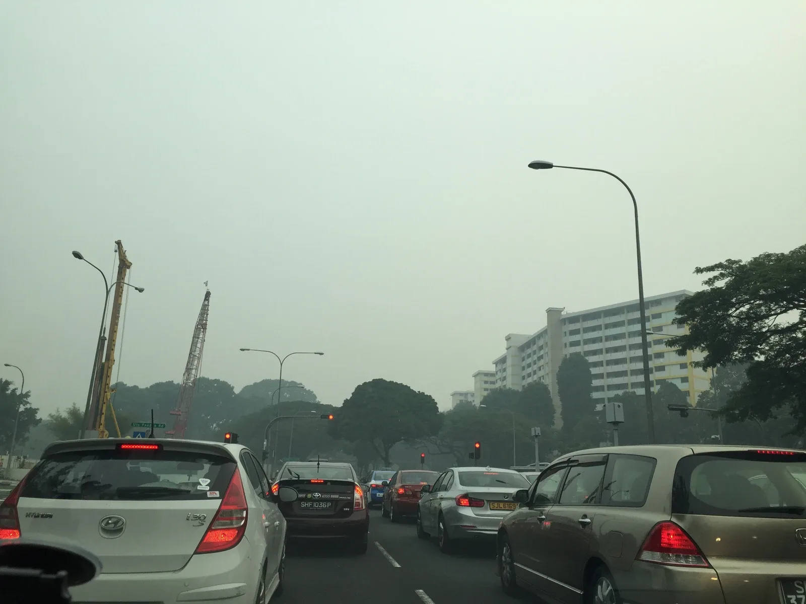 Jerebu di Clementi Road, Singapura pada 24 September 2015. Foto Jacklee/Wikimedia Commons