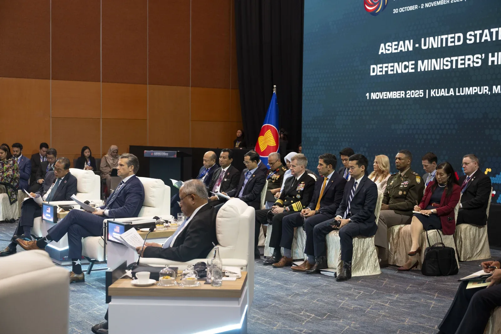 Pertemuan menteri pertahanan ASEAN bersama Amerika Syarikat di Kuala Lumpur dalam foto arkib 1 November 2025. Foto Madelyn Keech/Tentera Udara Amerika Syarikat